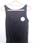 Robe noire ajourée