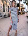 Robe marinière avec perles bijoux - 𝐌𝐚𝐫𝐢𝐧𝐚𝟒𝟒𝐟𝐚𝐦𝐢𝐥𝐲