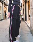 Pantalon noir à bandes latérales - 𝐌𝐚𝐫𝐢𝐧𝐚𝟒𝟒𝐟𝐚𝐦𝐢𝐥𝐲