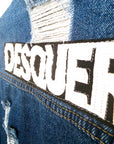 Veste en jean customisée