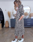 Robe beige sweat léopard - 𝐌𝐚𝐫𝐢𝐧𝐚𝟒𝟒𝐟𝐚𝐦𝐢𝐥𝐲