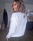 Pull blanc peace & love vert fluo - 𝐌𝐚𝐫𝐢𝐧𝐚𝟒𝟒𝐟𝐚𝐦𝐢𝐥𝐲