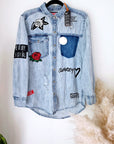 Chemise destroy en jean