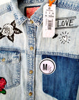 Chemise destroy en jean