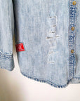Chemise destroy en jean