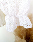 Chemise en dentelle blanc cassé