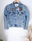 Veste en jean endlessy avec écussons