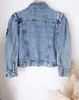 Veste en jean endlessy avec écussons