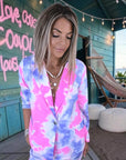 Ensemble veste + pantalon tie and dye