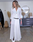 Chemise en dentelle blanc cassé
