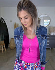 Veste en jean - 𝐌𝐚𝐫𝐢𝐧𝐚𝟒𝟒𝐟𝐚𝐦𝐢𝐥𝐲