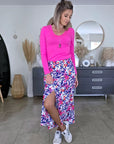 T-shirt en lycra rose fuchsia - 𝐌𝐚𝐫𝐢𝐧𝐚𝟒𝟒𝐟𝐚𝐦𝐢𝐥𝐲