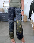 Pantalon fluide à imprimé bandana