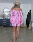 Ensemble rose fuchsia haut + short