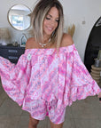Ensemble rose fuchsia haut + short