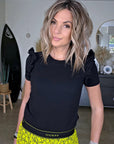 T-shirt noir en coton - 𝐌𝐚𝐫𝐢𝐧𝐚𝟒𝟒𝐟𝐚𝐦𝐢𝐥𝐲
