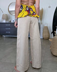 Pantalon cargo à jambe large