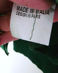 Perfecto vert en suédine