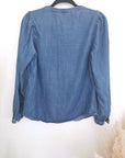 Chemise bleue en lyocell
