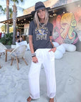 Pantalon blanc à jambes droites - 𝐌𝐚𝐫𝐢𝐧𝐚𝟒𝟒𝐟𝐚𝐦𝐢𝐥𝐲