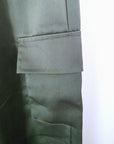 Pantalon cargo satiné kaki