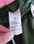 Pantalon cargo satiné kaki