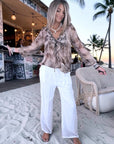 Pantalon blanc à jambes droites - 𝐌𝐚𝐫𝐢𝐧𝐚𝟒𝟒𝐟𝐚𝐦𝐢𝐥𝐲