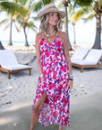 Robe asymétrique imprimé floral