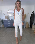 Ensemble veston + pantalon écru à bandes latérales