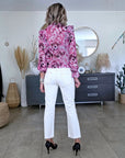 Chemise tie and dye rose fuchsia
