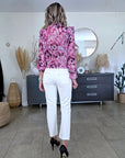 Chemise tie and dye rose fuchsia