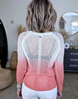 Pull ajouré tie and dye