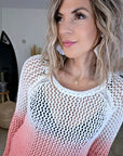 Pull ajouré tie and dye