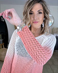 Pull ajouré tie and dye