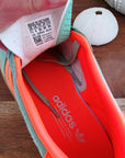 Baskets gazelle Indoor vert d'eau et orange fluo - 𝐌𝐚𝐫𝐢𝐧𝐚𝟒𝟒𝐟𝐚𝐦𝐢𝐥𝐲