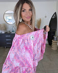 Ensemble rose fuchsia haut + short