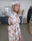 Robe africa à dos ouvert
