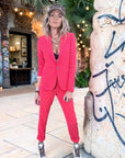 Pantalon chic rouge vif - 𝐌𝐚𝐫𝐢𝐧𝐚𝟒𝟒𝐟𝐚𝐦𝐢𝐥𝐲