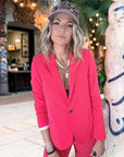 Veste cintrée rouge vif - 𝐌𝐚𝐫𝐢𝐧𝐚𝟒𝟒𝐟𝐚𝐦𝐢𝐥𝐲