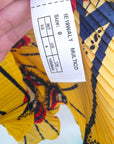 Top jaune à imprimé wax
