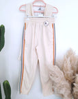 Ensemble veston + pantalon écru à bandes latérales