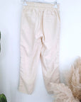 Ensemble veston + pantalon écru à bandes latérales