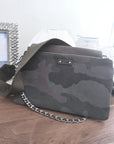 Sac 111 Lena tissu et cuir 2&1 kaki et camouflage
