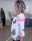 Veste blanche cintrée à imprimé skull - 𝐌𝐚𝐫𝐢𝐧𝐚𝟒𝟒𝐟𝐚𝐦𝐢𝐥𝐲
