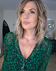 Robe Verte à imprimé noir