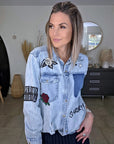 Chemise destroy en jean