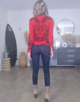 Chemise rock rouge vif - 𝐌𝐚𝐫𝐢𝐧𝐚𝟒𝟒𝐟𝐚𝐦𝐢𝐥𝐲