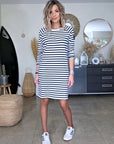 Robe marinière maille en coton - 𝐌𝐚𝐫𝐢𝐧𝐚𝟒𝟒𝐟𝐚𝐦𝐢𝐥𝐲