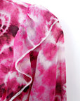 Chemise tie and dye rose fuchsia