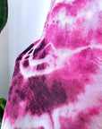 Chemise tie and dye rose fuchsia